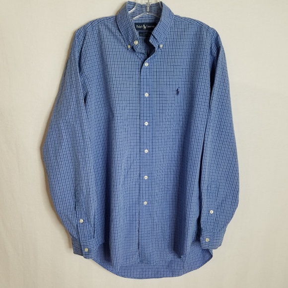 ralph lauren men's long sleeve button down shirts